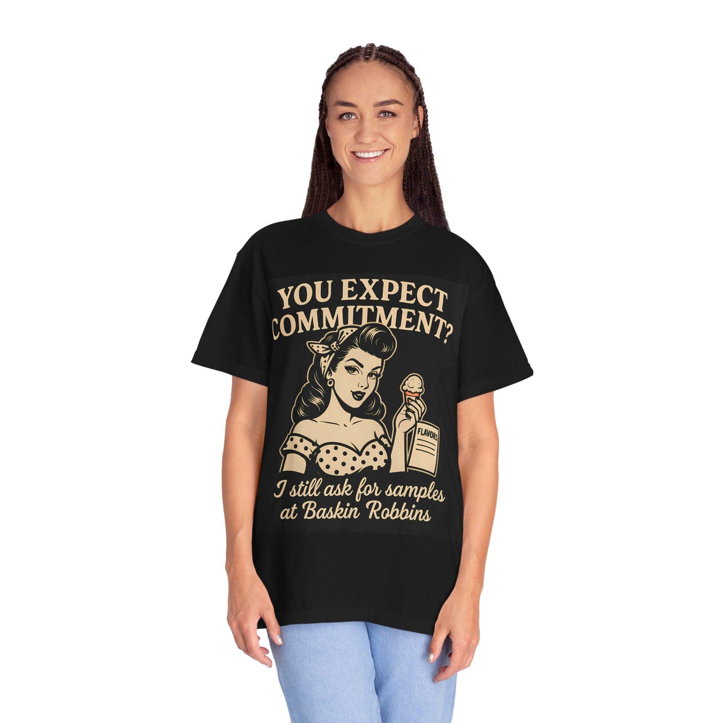 Ice Cream Quote T-Shirt: Women's Vintage Graphic Tee