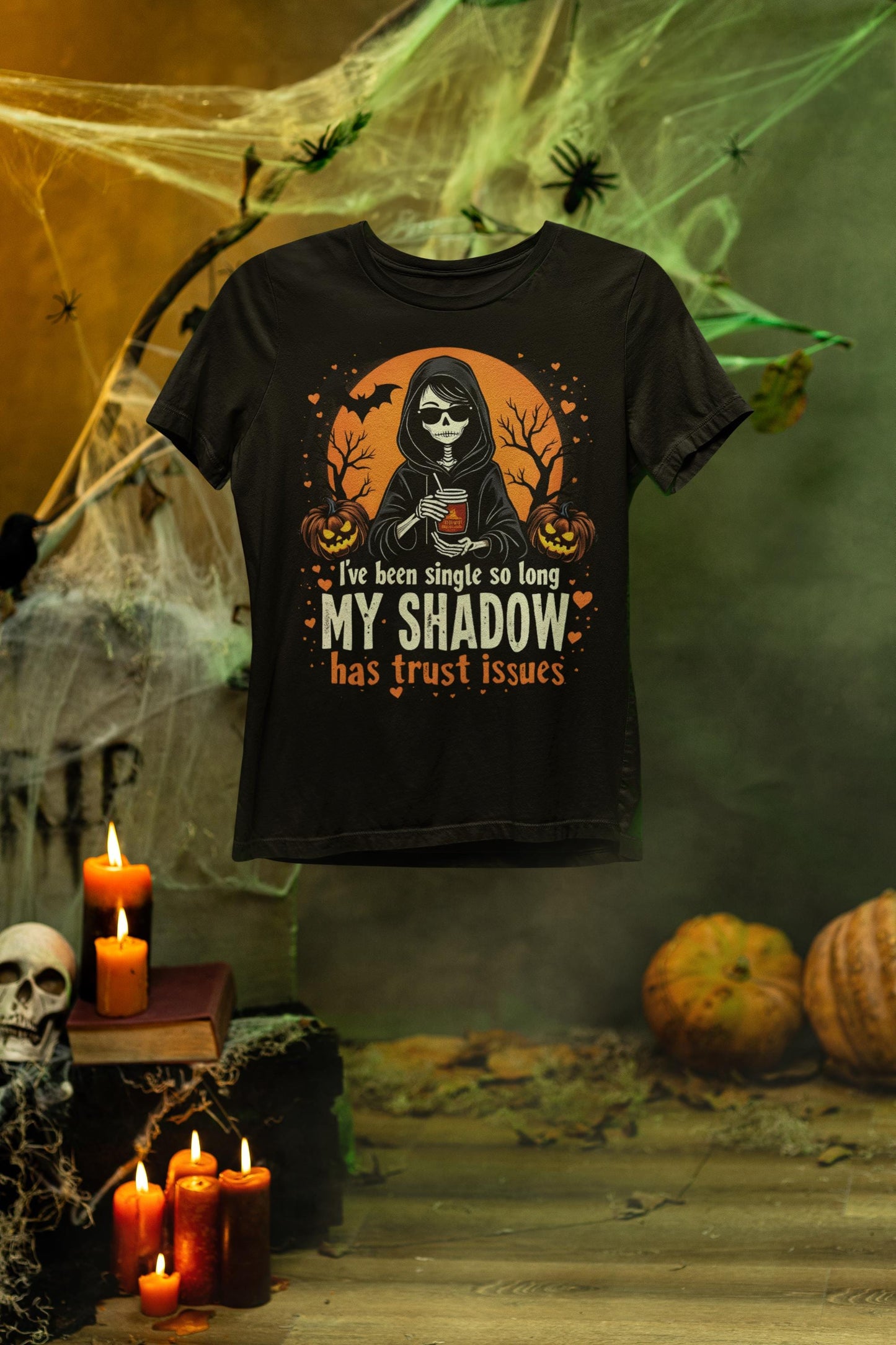 Funny Skeleton Halloween Shirt: Single Life Spooky Season Tee