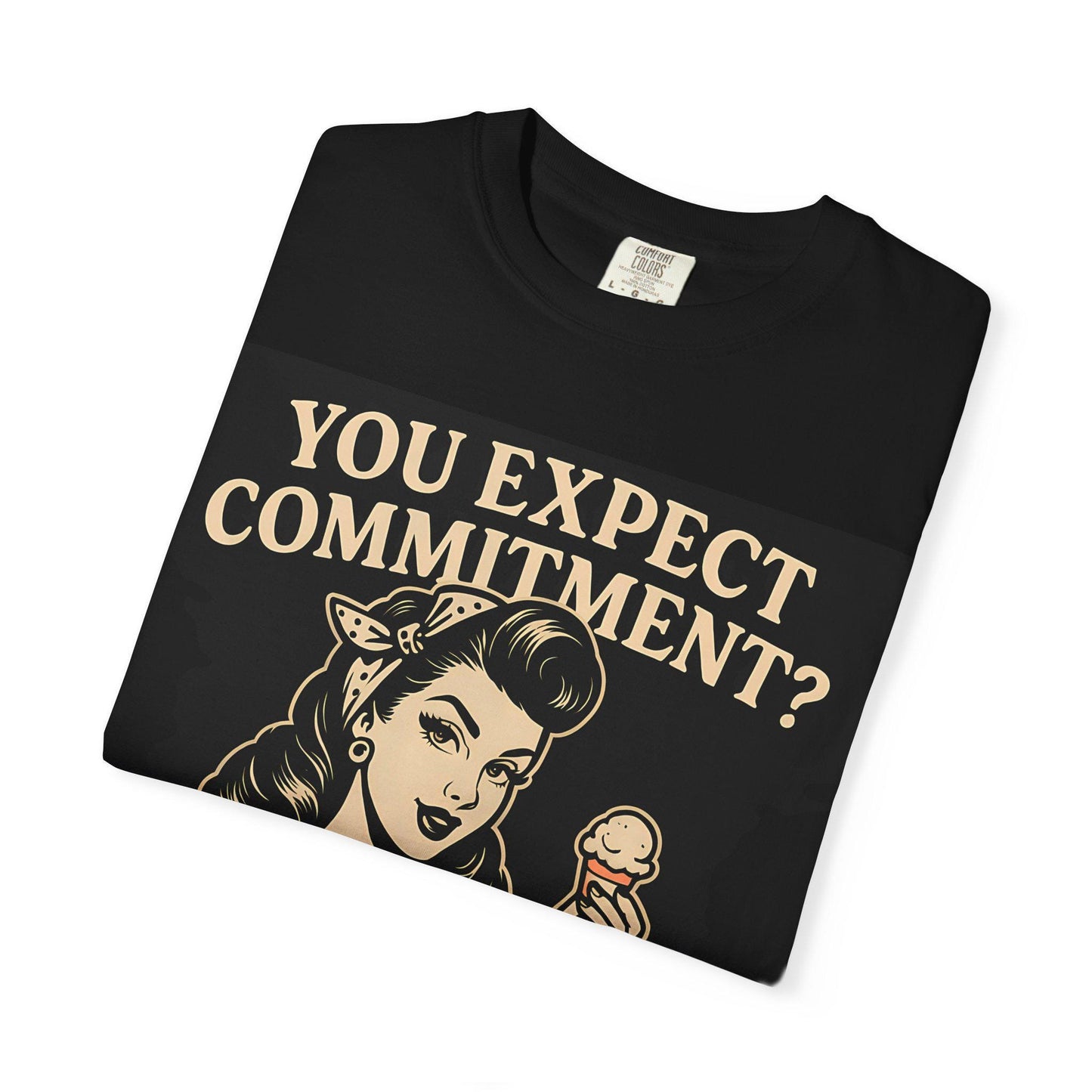 Ice Cream Quote T-Shirt: Women's Vintage Graphic Tee
