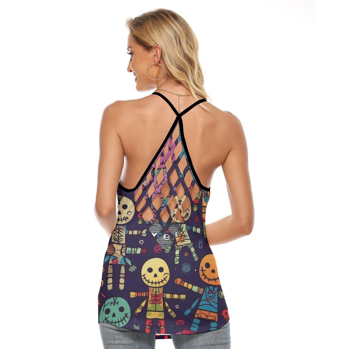 Skull Halloween Tank Top: Spooky Gothic Single Life Fashion