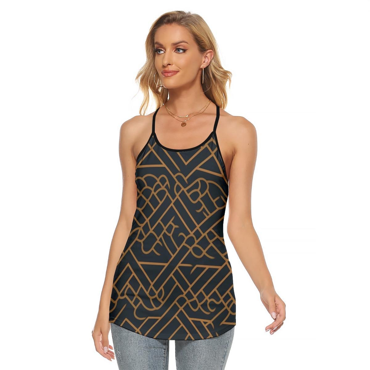 Geometric Grunge Tank Top: Single Life Women's Streetwear