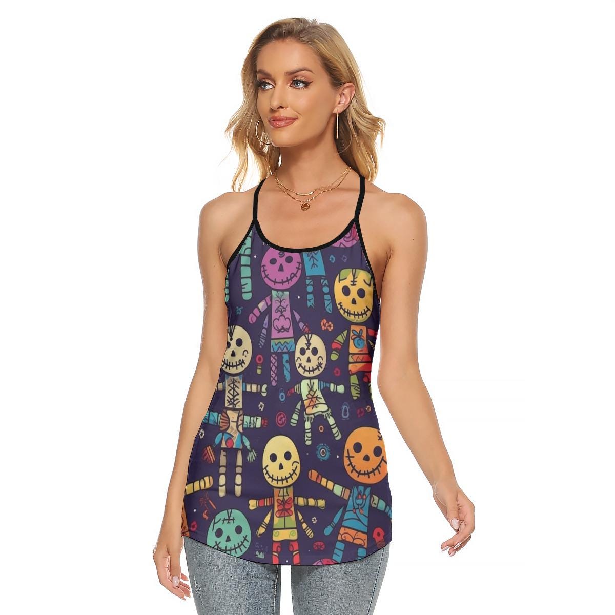 Skull Halloween Tank Top: Spooky Gothic Single Life Fashion