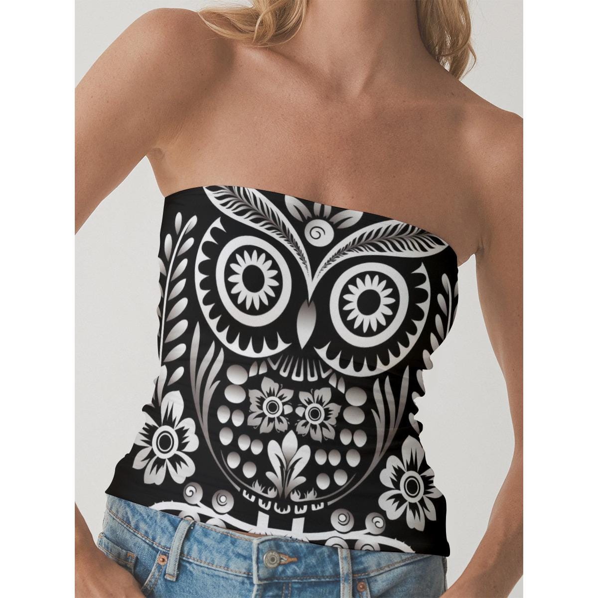 Grunge Owl Tank Top: Single Life Women's Streetwear