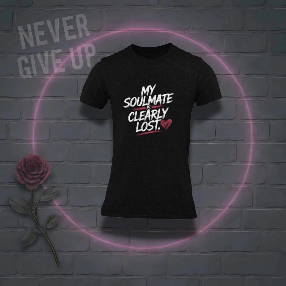 Funny Single Life Shirt: My Soulmate Is Lost - Women's Humor Apparel