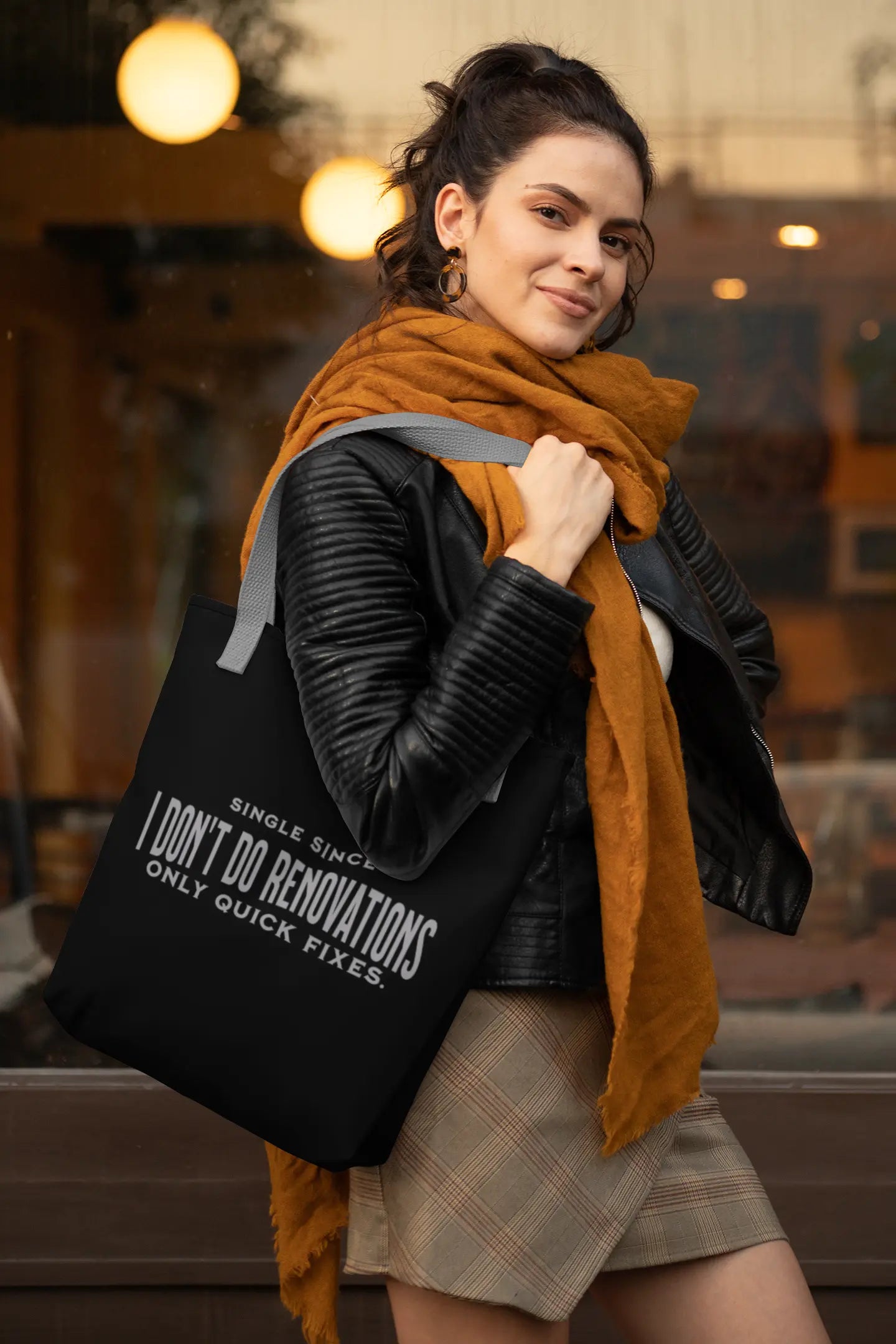 "I Don’t Do Renovations" Tote Bag | Bold, Sarcastic Everyday Bag for Independent Women Yoycol