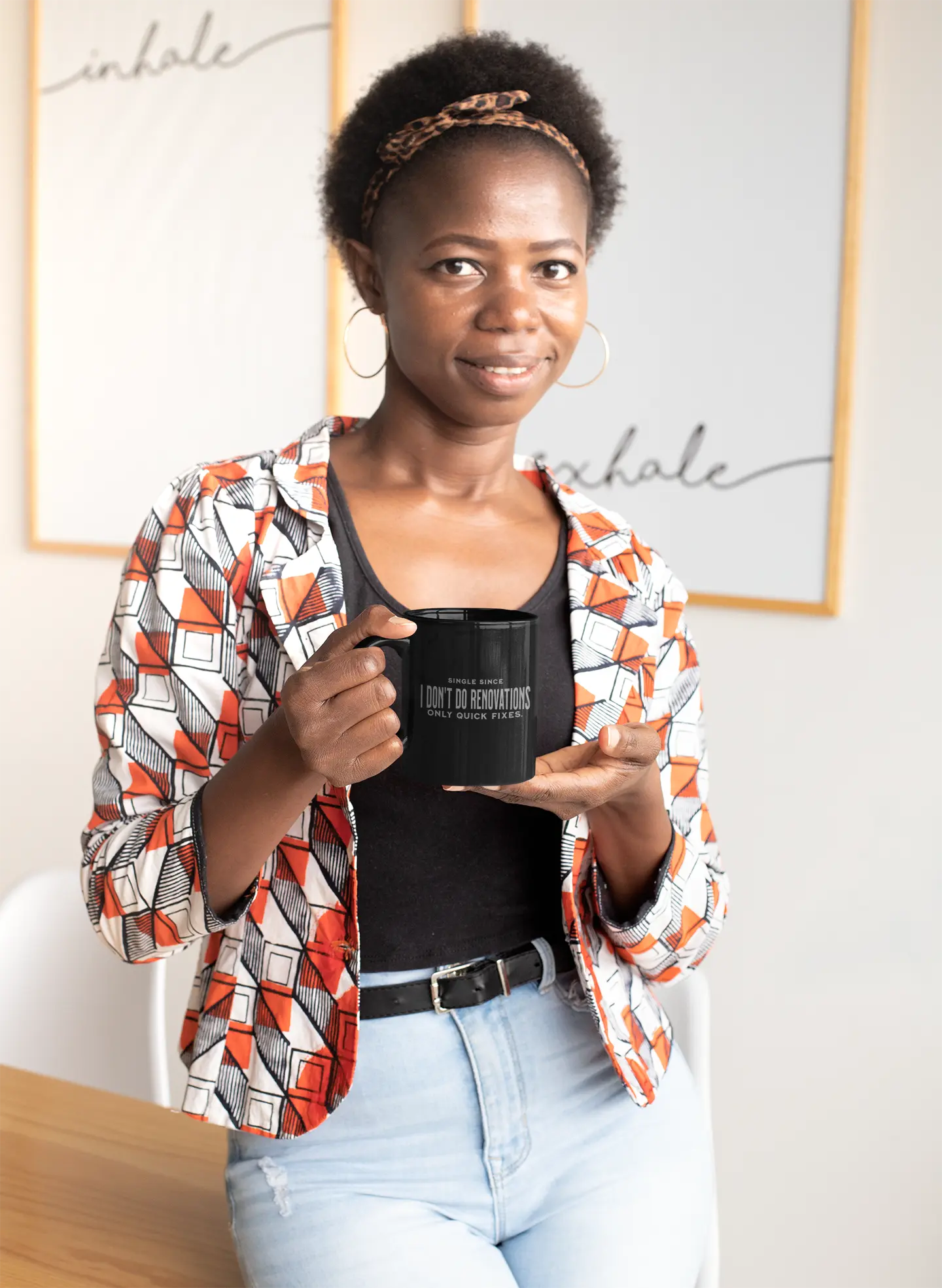 I Don’t Do Renovations Mug – Funny Quote Coffee Cup | Self-Love Era Gift | Bold Breakup Glow-Up Mug for Singles Yoycol