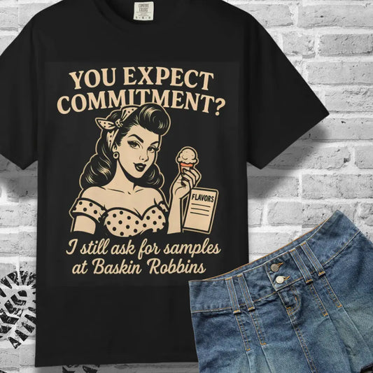 Ice Cream Quote T-Shirt: Women's Vintage Graphic Tee Yoycol