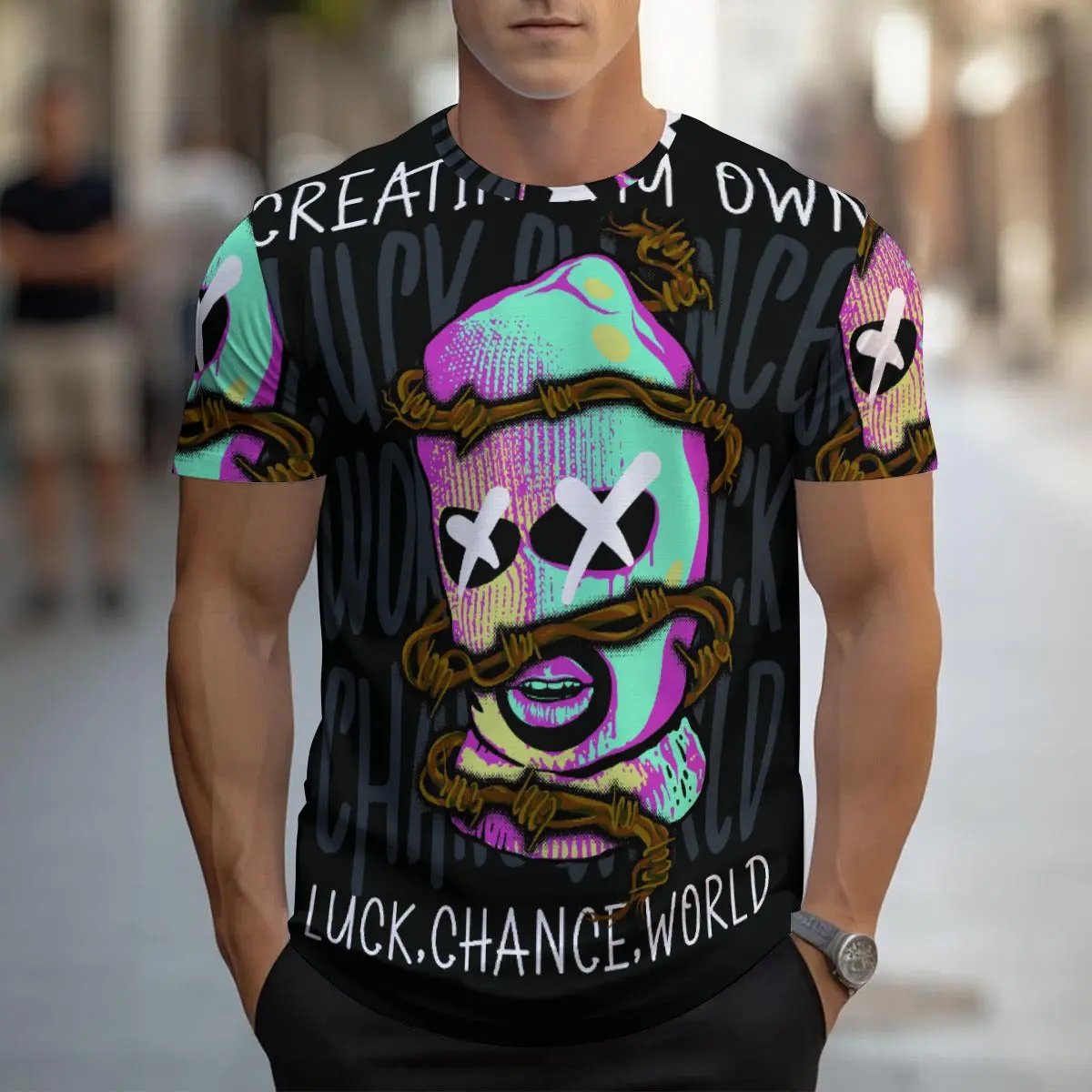 All-Over Print Men's T-shirt | Birdseye Yoycol