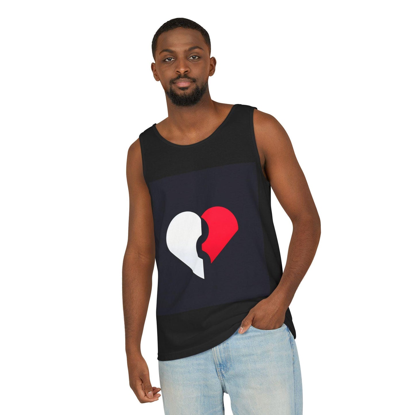 Grunge Broken Heart Tee: Emotional Quote, Unisex Black Cotton