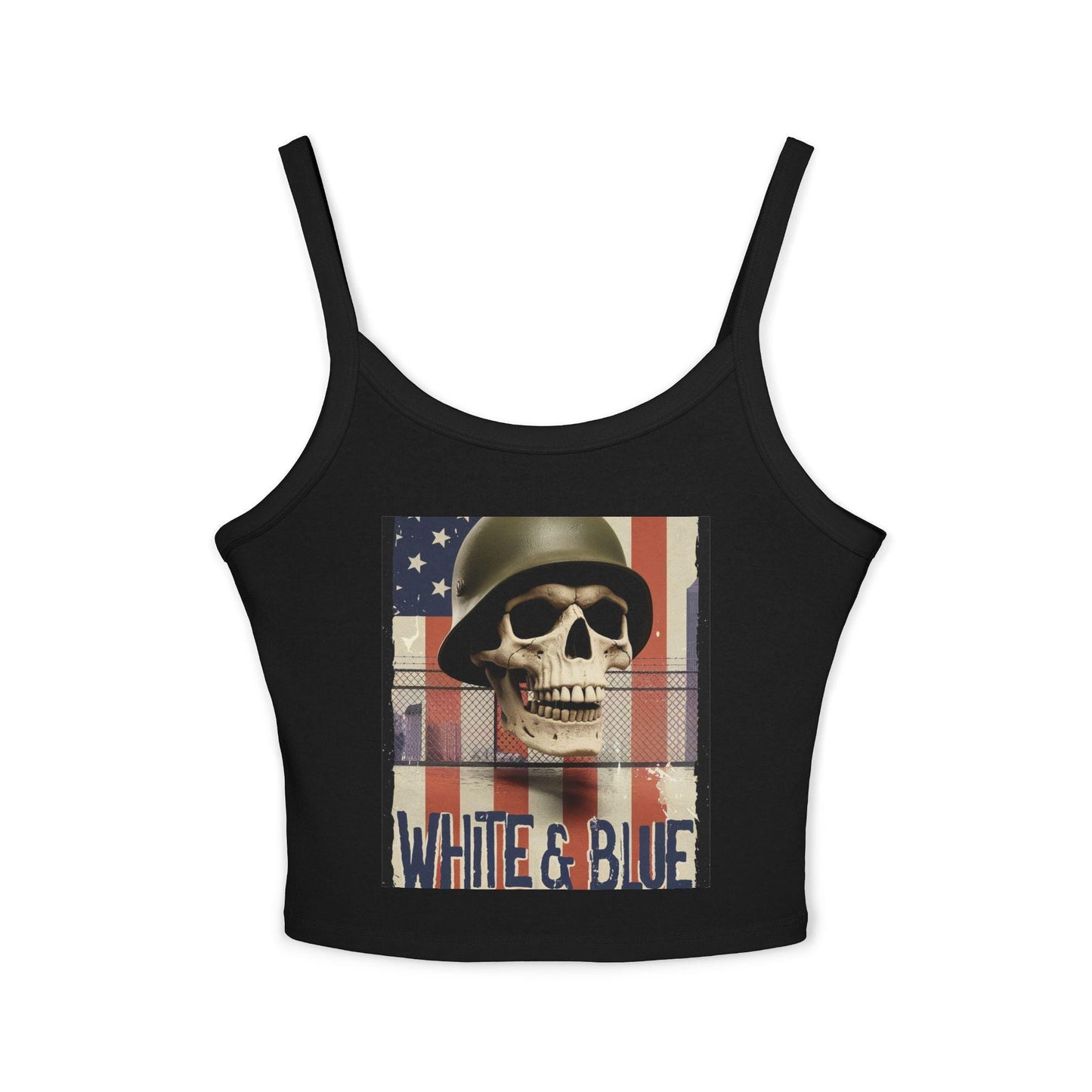 Patriotic Tank Top: USA Flag, 4th of July Spaghetti Strap Camisole