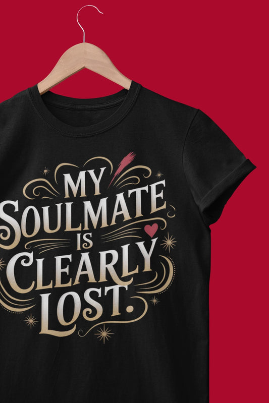 Funny Single Life Shirt: My Soulmate Is Lost - Women's Humor Apparel