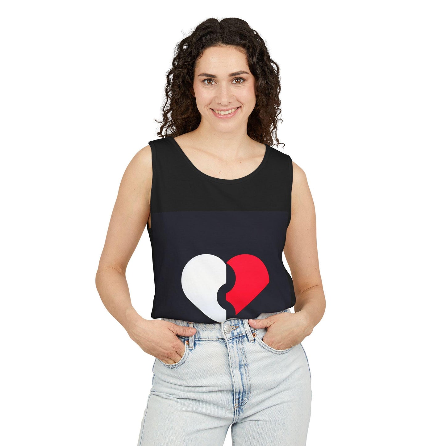 Grunge Broken Heart Tee: Emotional Quote, Unisex Black Cotton