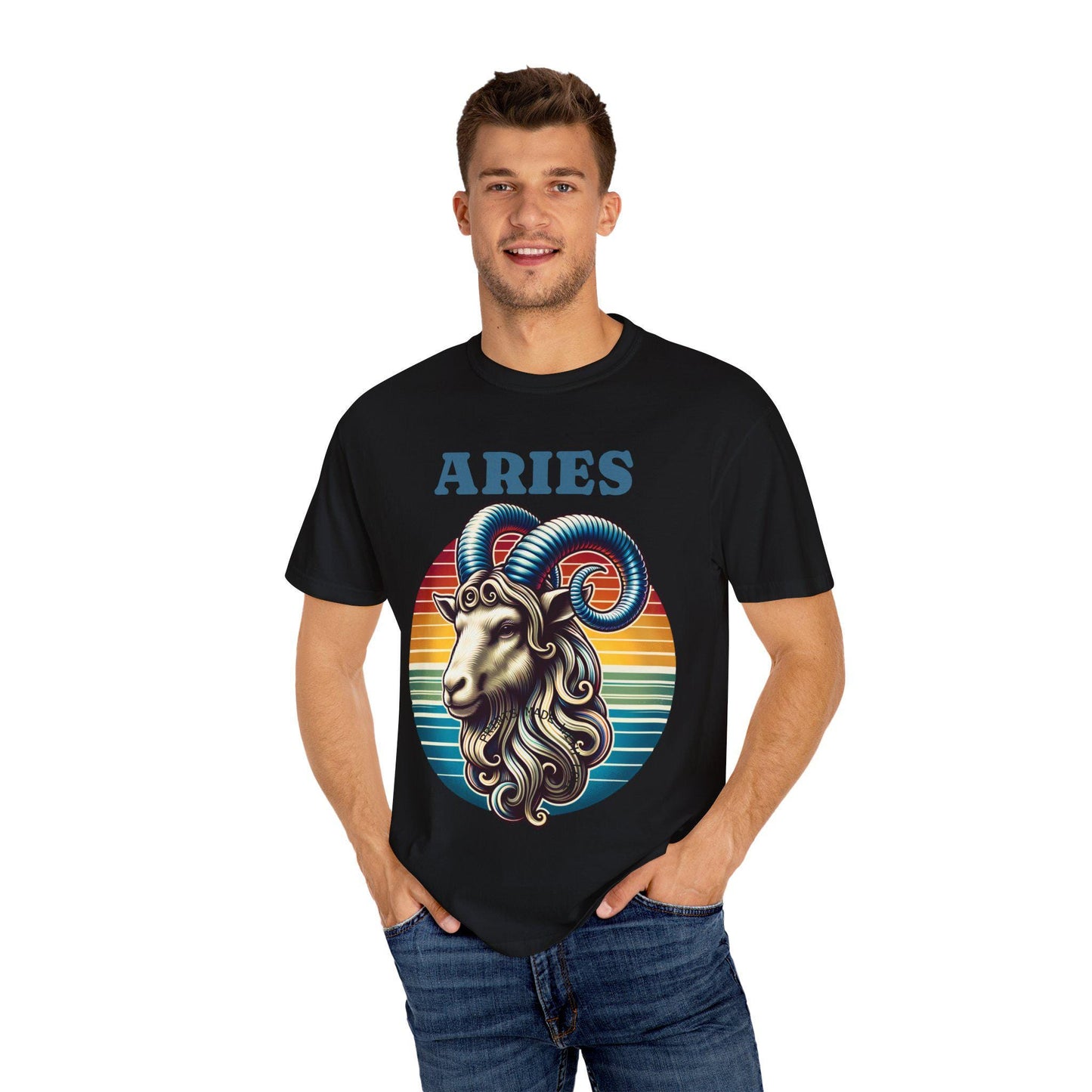 Vintage Aries Zodiac T Shirt Unisex Astrology Graphic Tee Horoscope Birthday Gift for Aries