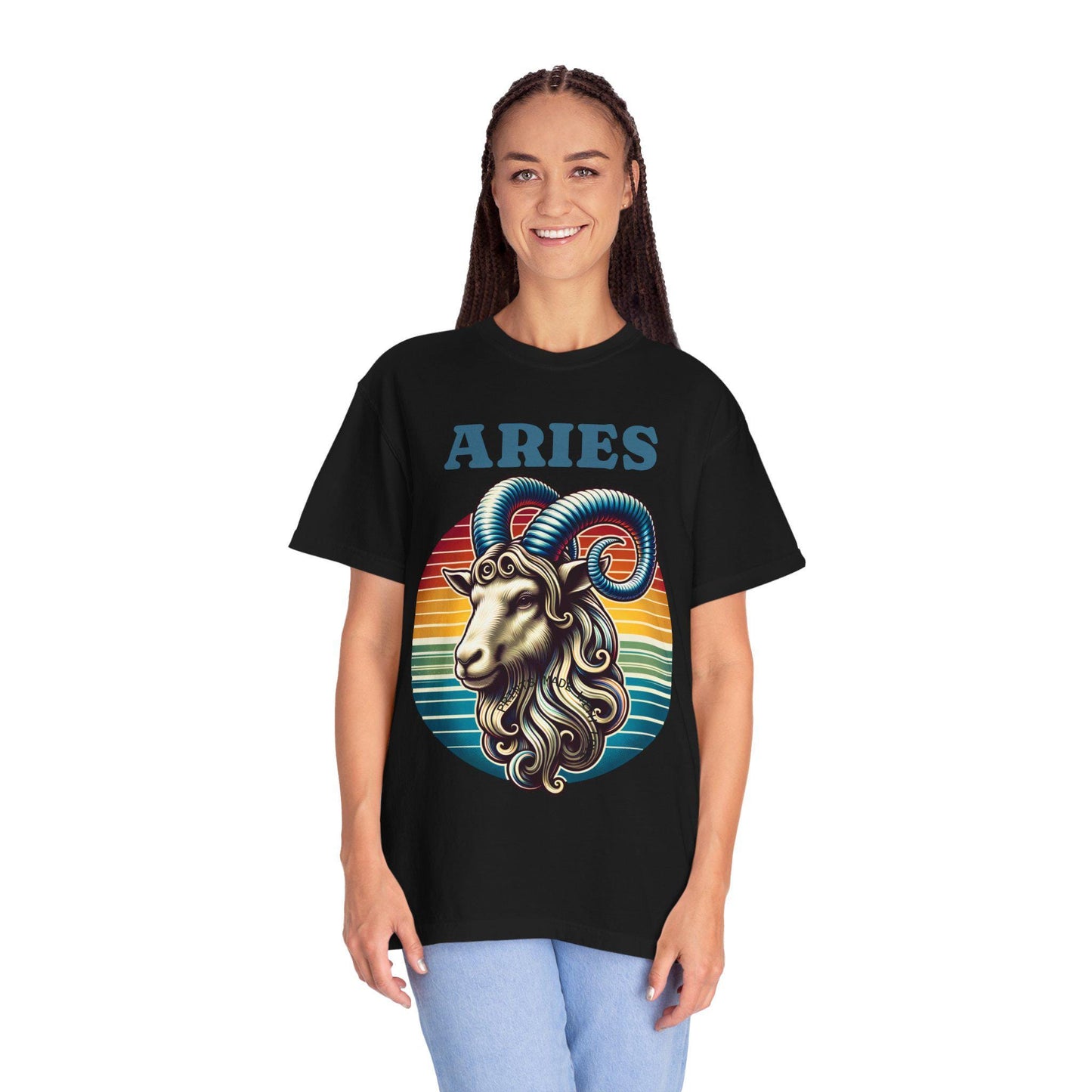 Vintage Aries Zodiac T Shirt Unisex Astrology Graphic Tee Horoscope Birthday Gift for Aries