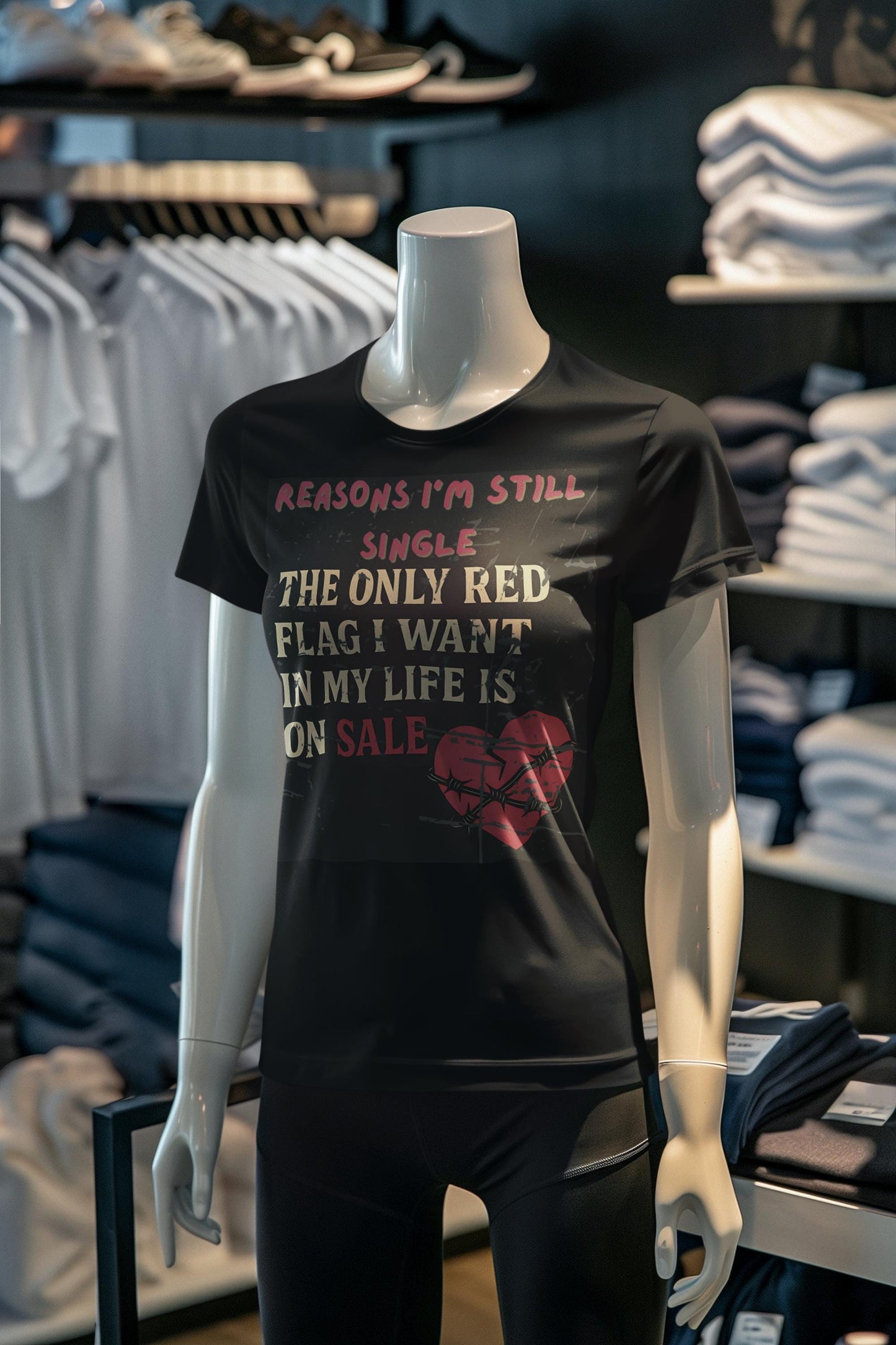 Grunge Single Life V-Neck T-Shirt: Edgy Women's Graphic Tee