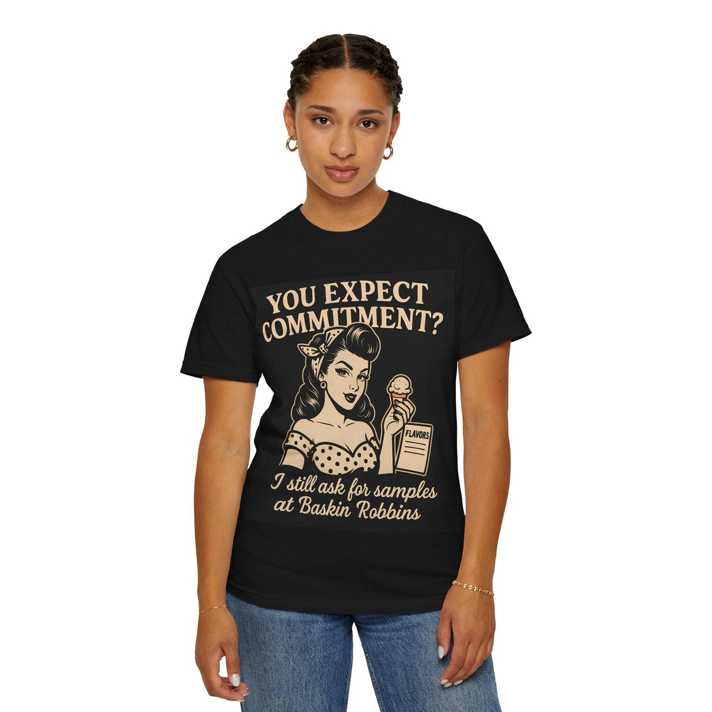 Ice Cream Quote T-Shirt: Women's Vintage Graphic Tee