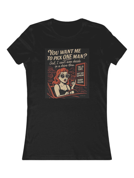 Single Life Humor T-Shirt: Retro Drive-Thru Design