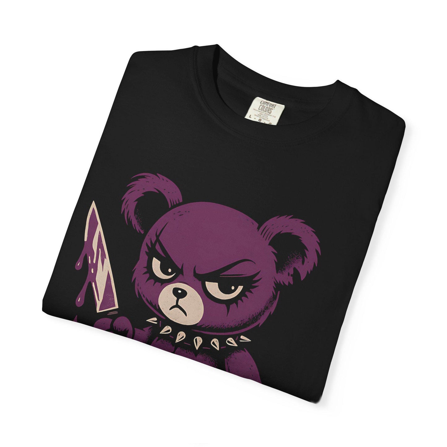 Evil Teddy Bear Tank Top: Purple Horror Goth Punk Fashion