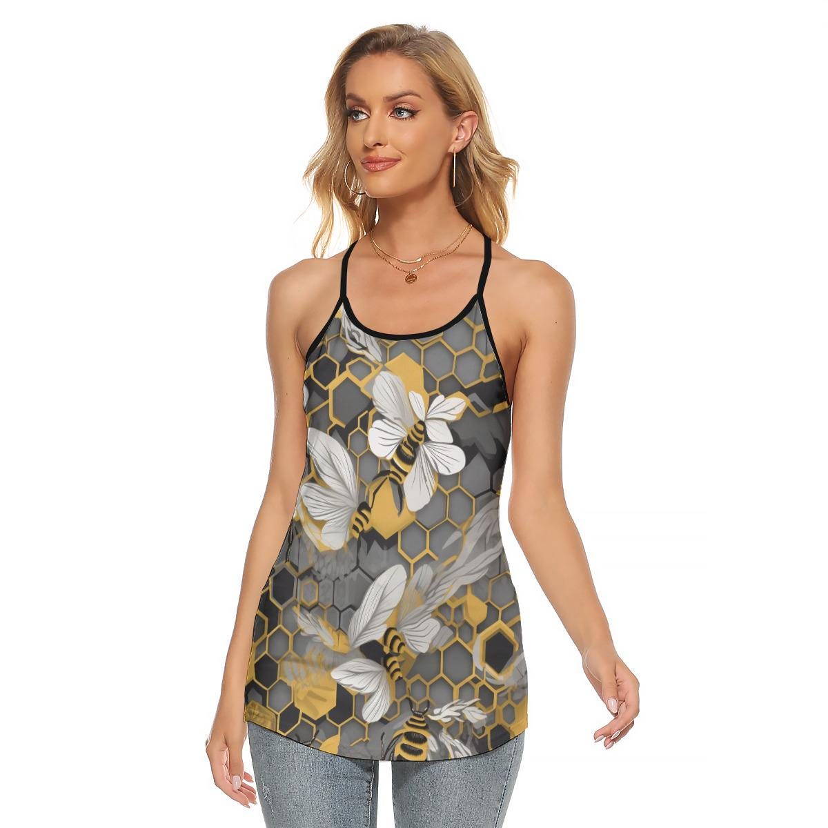 Floral Grunge Tank Top: Botanical Design for Nature Lovers