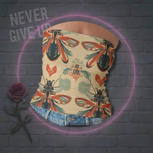 Y2K Strapless Tube Top: Bold Print SheVibesAfterDark Crop Top