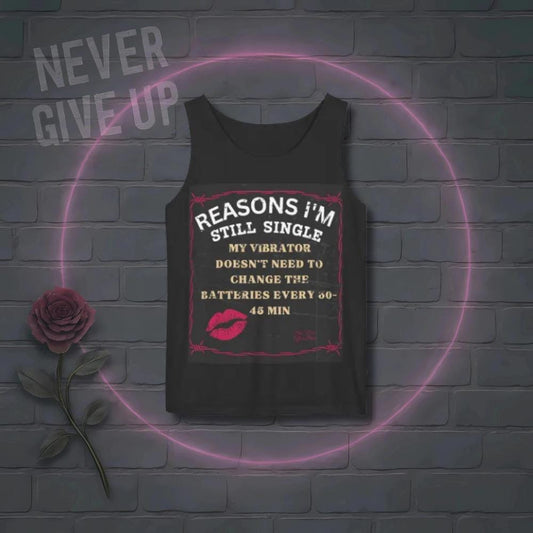 Funny Single Life Empowerment Tank: Black Women's Humor Apparel