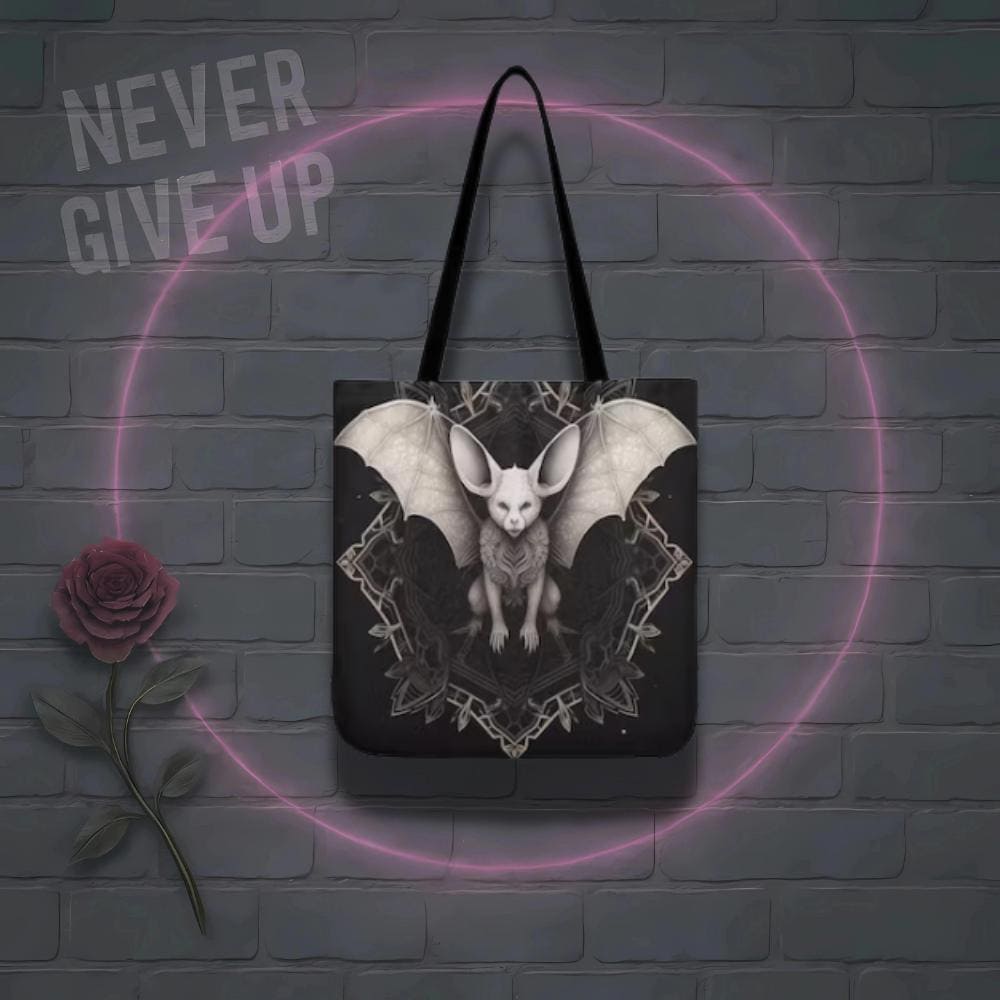 Gothic Moth Tote Bag Spooky Halloween Canvas Bag for Witches and Single Life Vibes