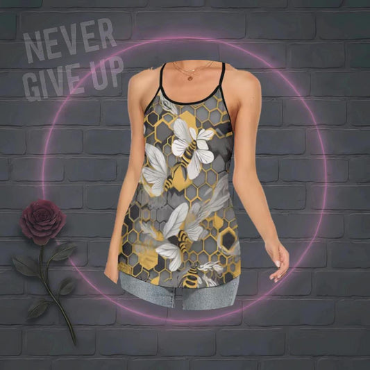 Floral Grunge Tank Top: Botanical Design for Nature Lovers