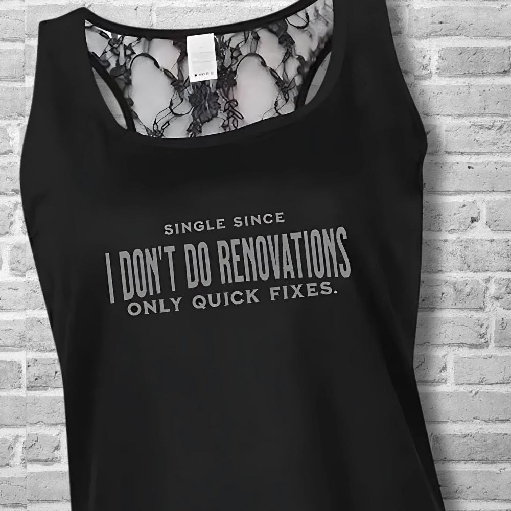 Funny Single Life Tank Top | Independent Woman Empowerment Tank | Self Love Club Apparel | Breakup Glow Up Confidence Top