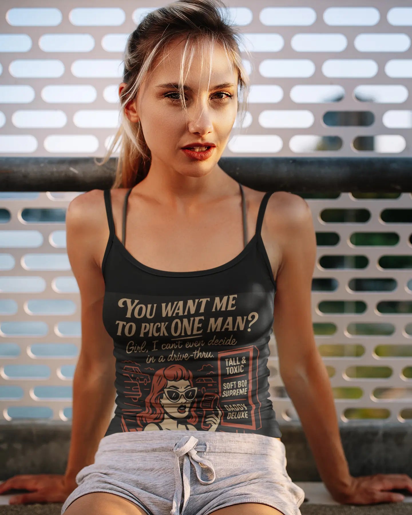 Can't Decide" Retro Graphic Tank | Unapologetic Single Life Apparel Yoycol