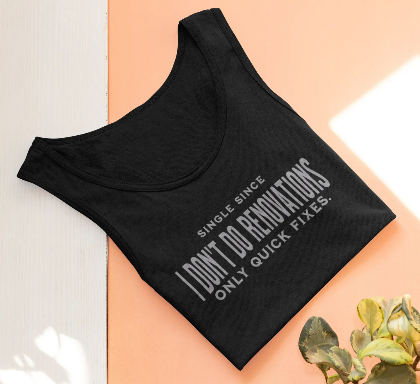 "I Don’t Do Renovations" Unisex T-Shirt | Bold Breakup Energy for Singles of All Genders Yoycol