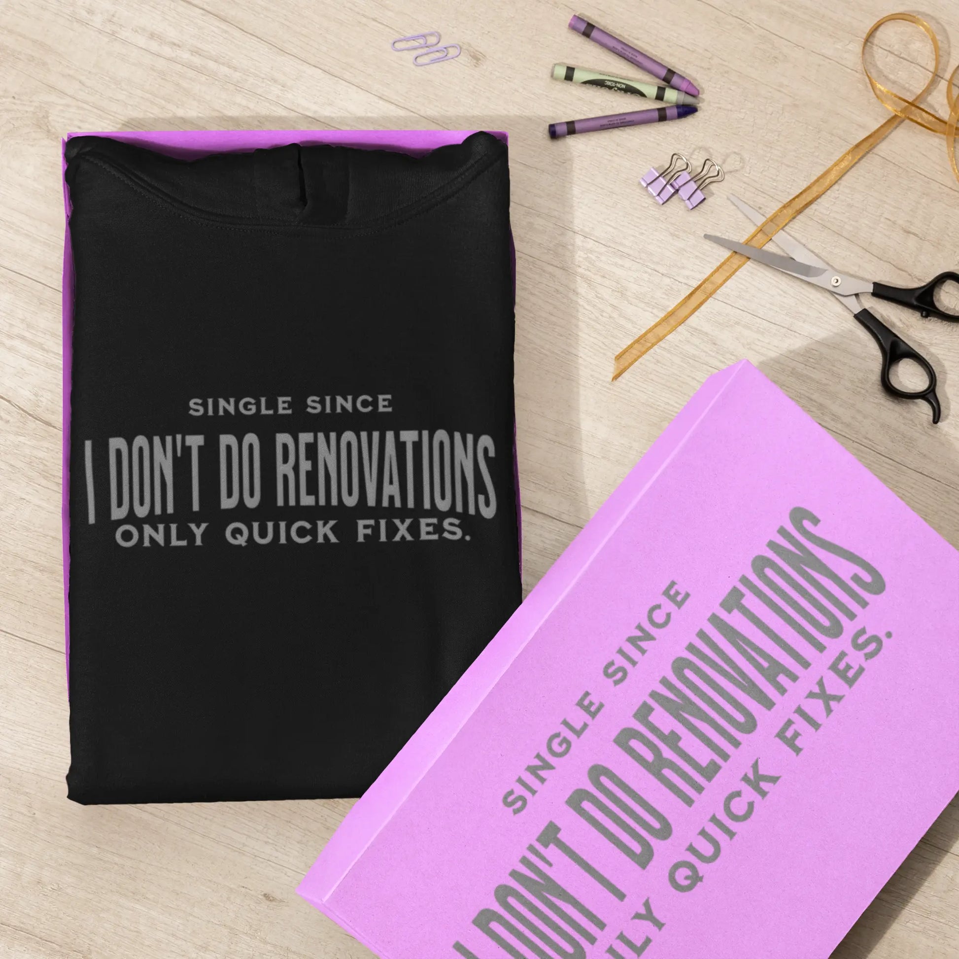 "I Don’t Do Renovations" Unisex T-Shirt | Bold Breakup Energy for Singles of All Genders Yoycol